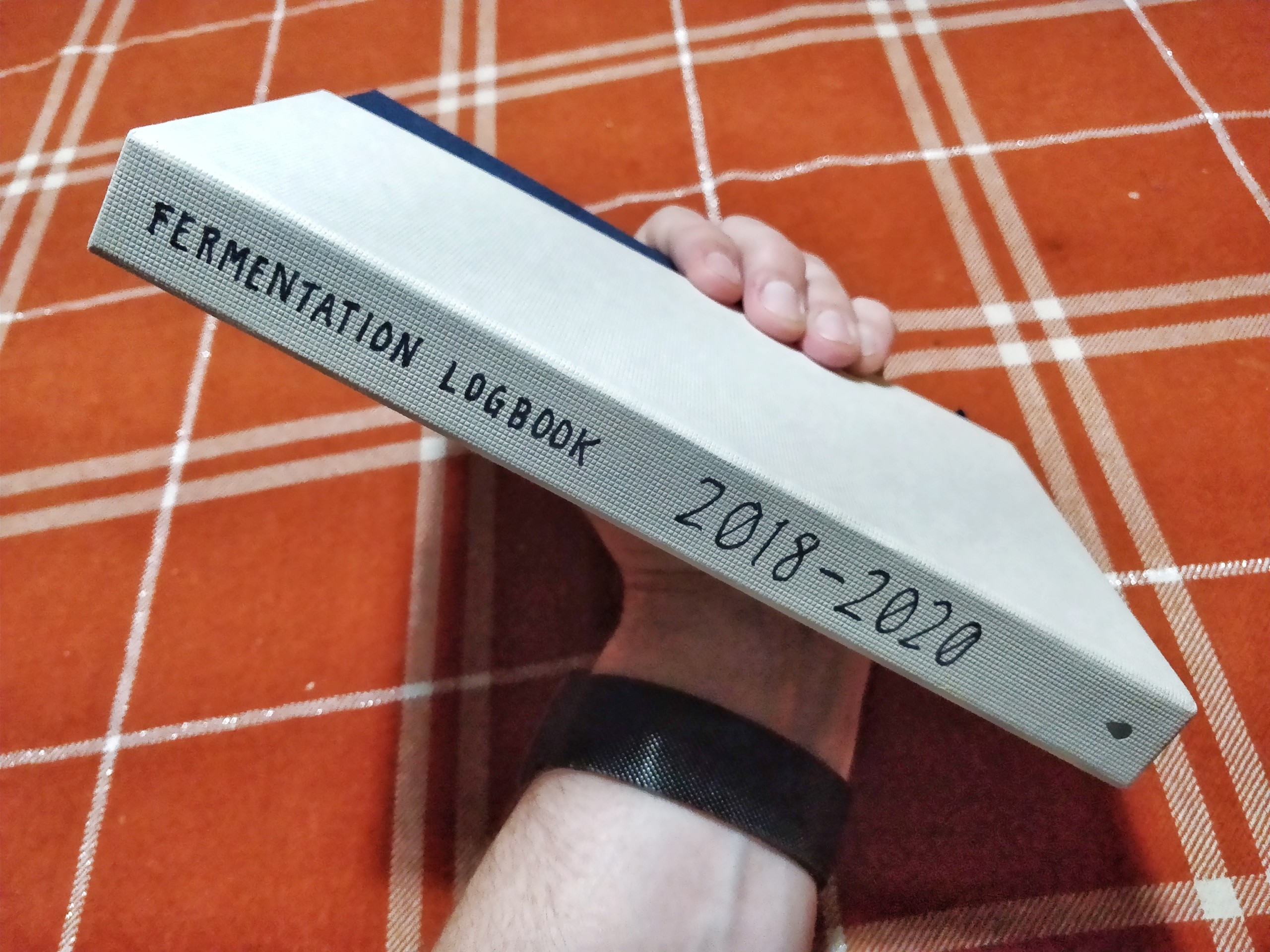 My first fermentation logbook, filled with 69 different projects between 2018-2020.