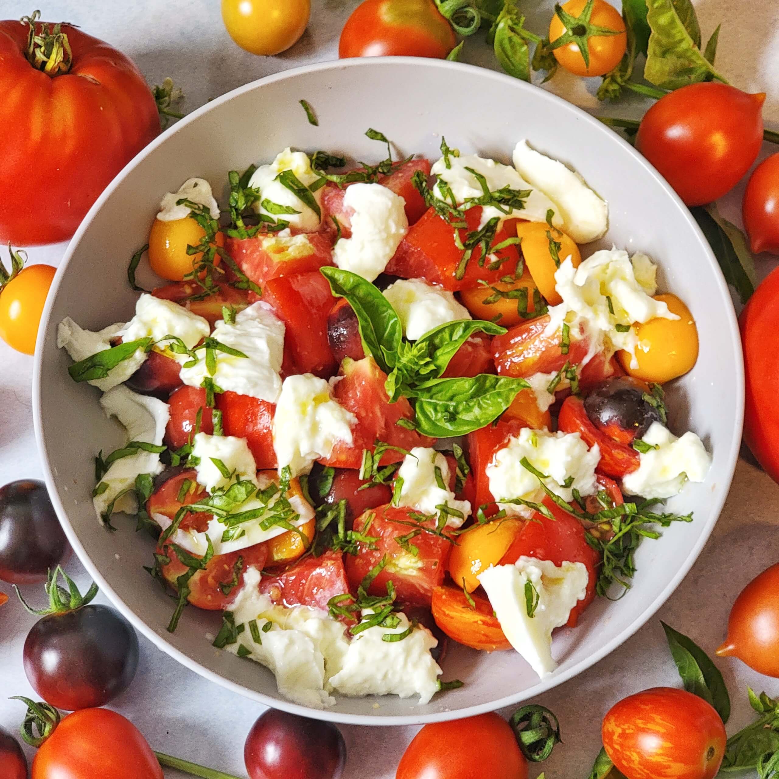 Caprese Salad: Fresh Tomatoes and Cheese – Crock of Time